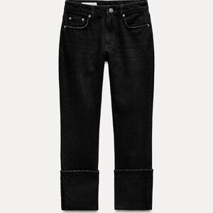 Zara Black Straight Leg Jeans Timeless Design